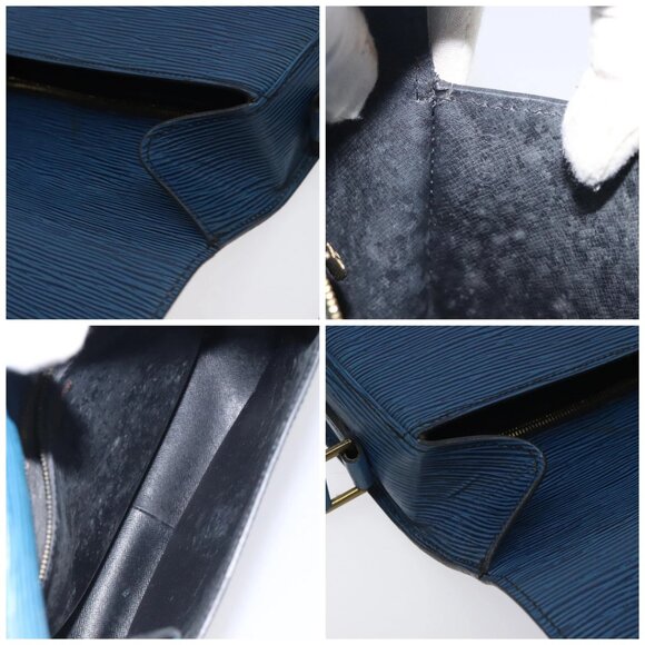 LOUIS VUITTON Epi Saint Cloud GM Shoulder Bag Toledo Blue M52195 LV Auth BA3294 - Picture 15 of 16